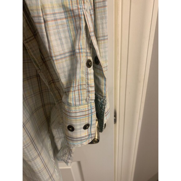 ROUGH STOCK Mens Shirt Size XL Snap Pearl  Buttons Long Sleeve ‎ Western Cowboy - Picture 6 of 14